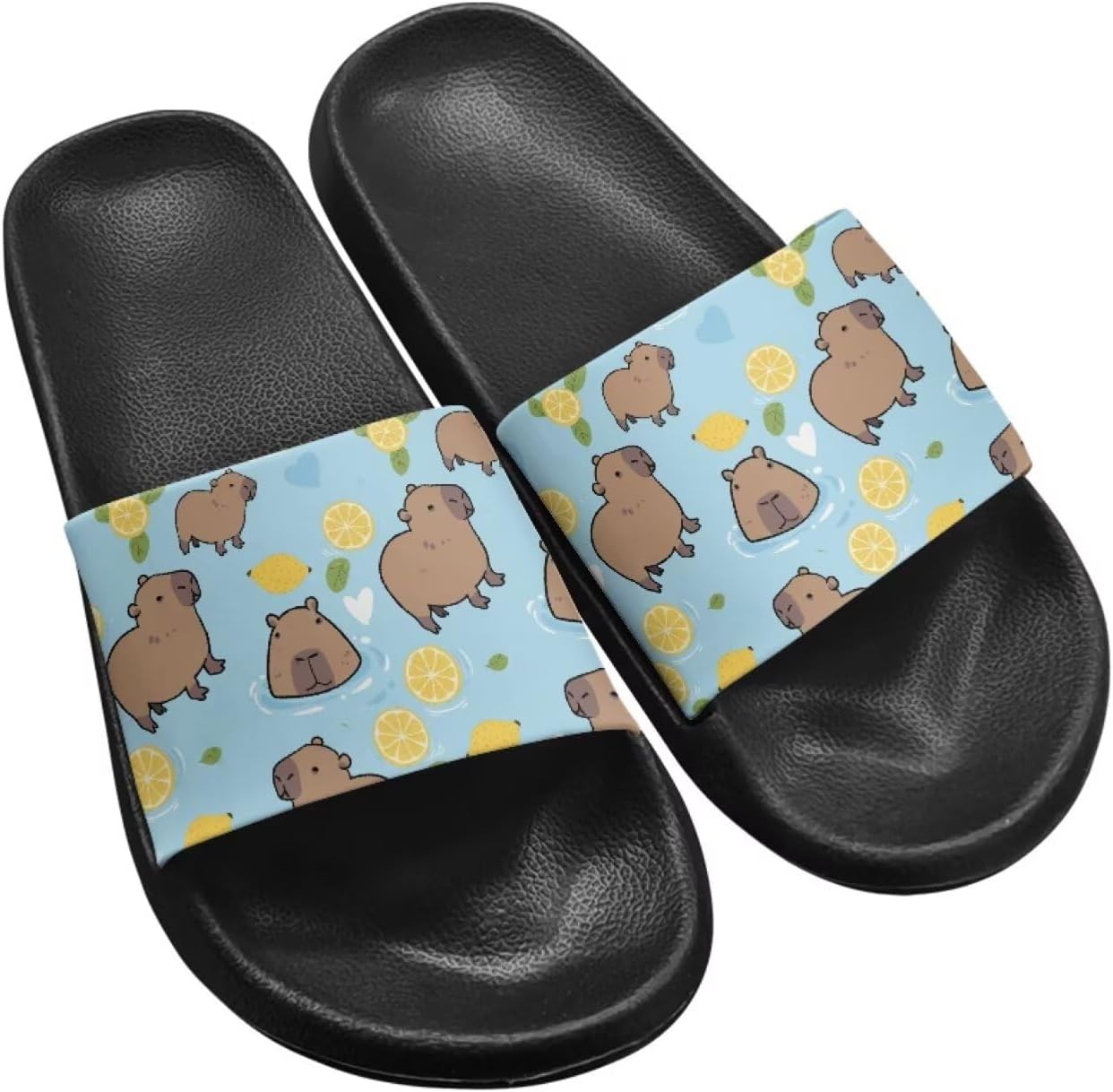 

Шлепанцы для женщин и мужчин, с мягкой подошвой, пляжные, бассейные, для душа, легкие, для дома и улицы Getelinseng, Capybara Print