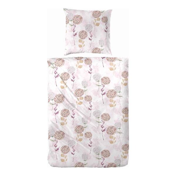 

Постельное белье Hahn Haustextilien GmbH Faux Uni, 135x0,5x200 см цвет weiß; pink