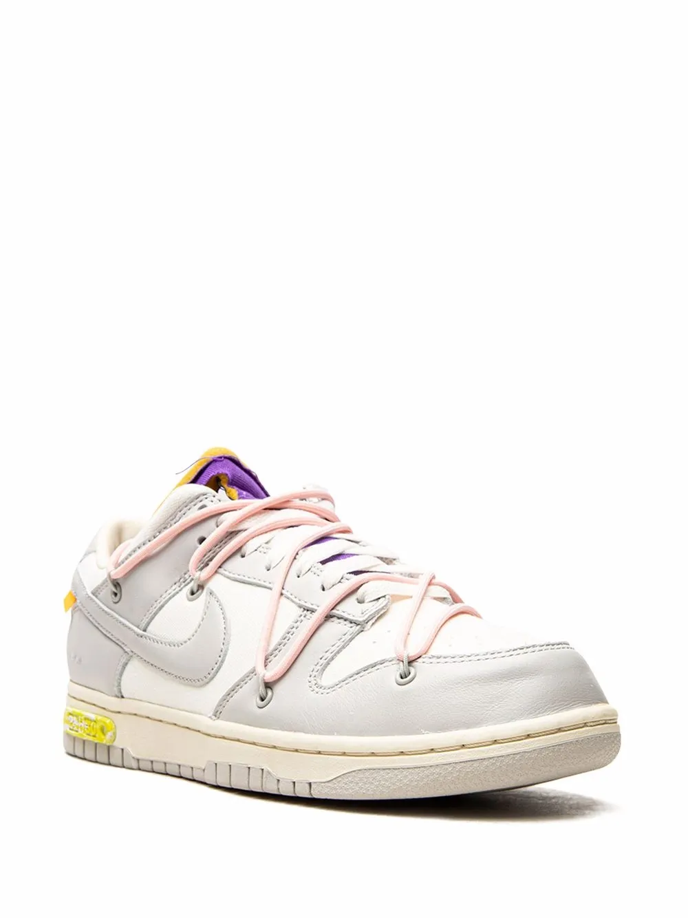 Кроссовки Dunk Low из коллаборации с Off-White Nike X Off-White, белый — фото 2