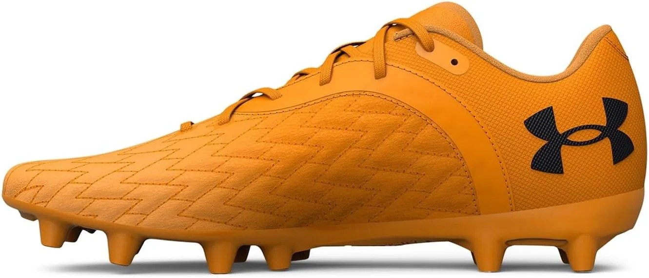 Бутсы для футбола на твердое покрытие Under Armour Clone Megnetico Premier 2.0 для мужчин, оранжевый/желтый/черный — фото 3