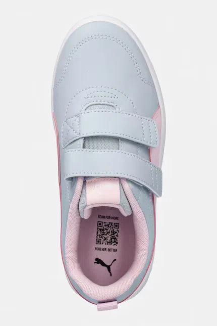 Кроссовки детские Courtflex V3 V Puma, синий — фото 4