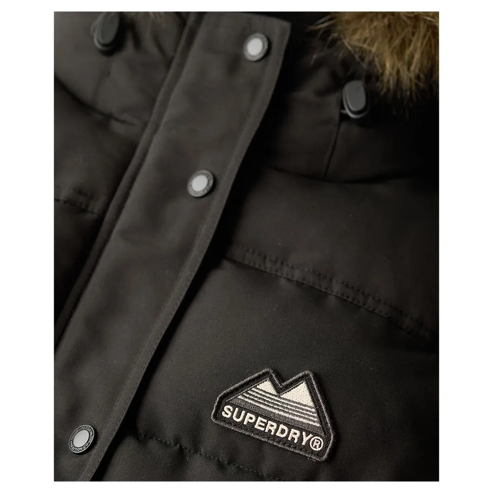 Жилет из искусственного меха Superdry Everest, черный — фото 3