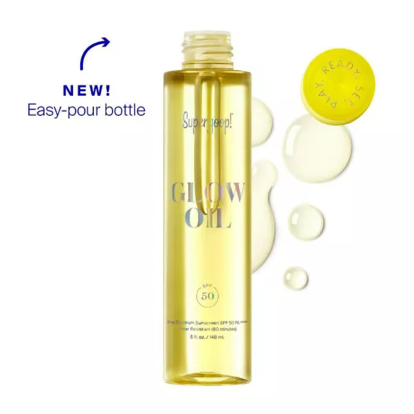 Glow oil spf 50 сухое масло для тела солнцезащитный крем Supergoop!, объем 29 мл — фото 3