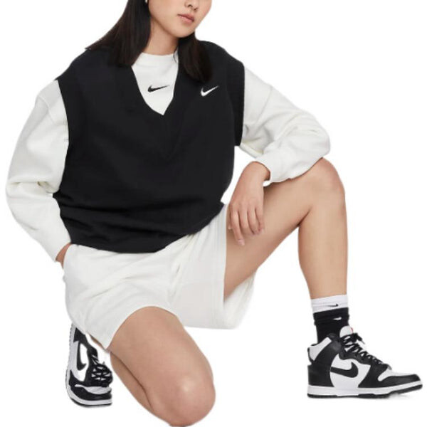 Свитера спортивная одежда phoenix флисовая толстовка с круглым вырезом Nike, белый — фото 3