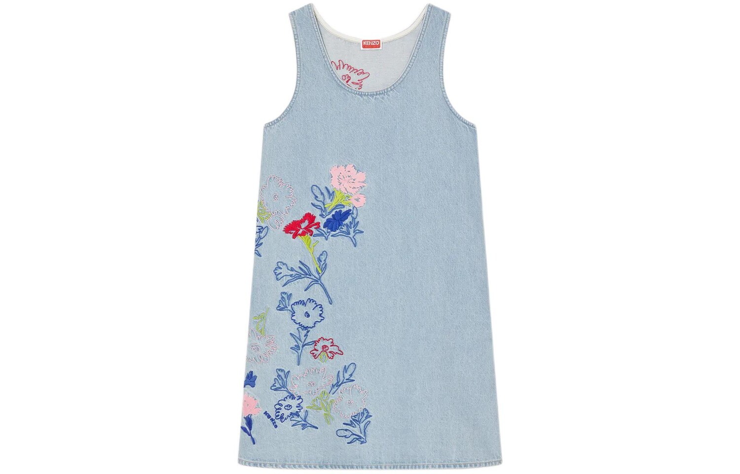 

Платье без рукавов женское синее Kenzo