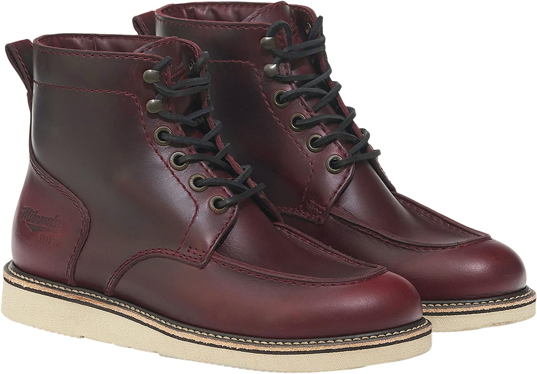 

Ботинки Milwaukee Boot Company Bradford Moc Toe Boot, цвет Oxblood