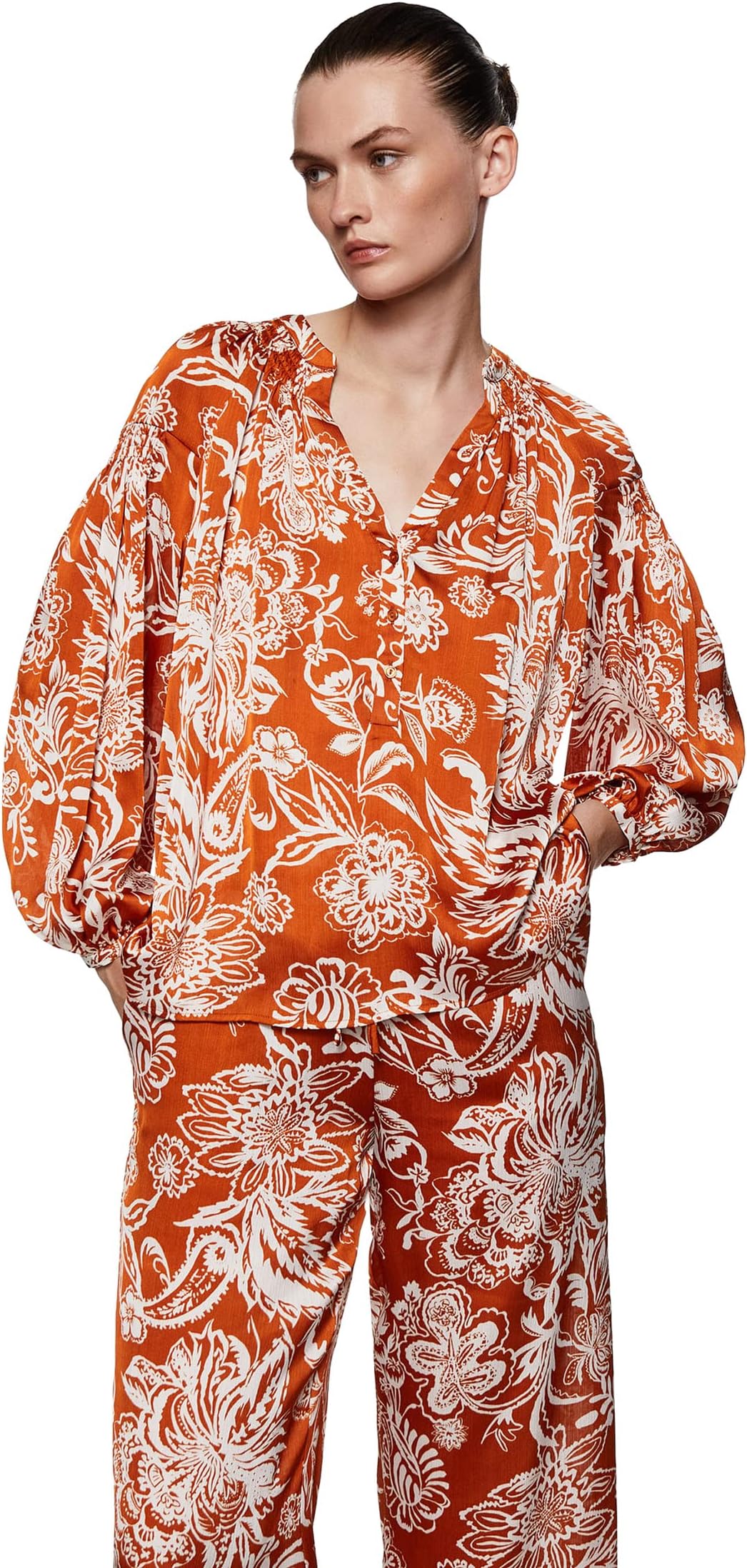

Блуза MANGO Edward-H Blouse, цвет Terracotta