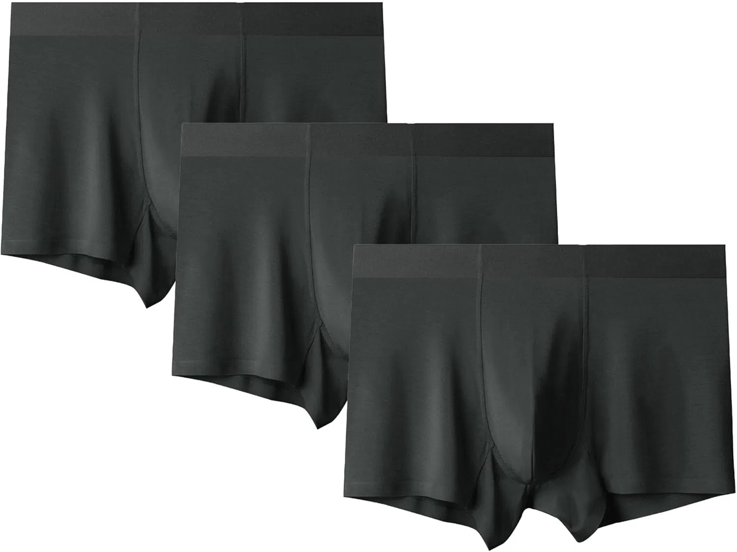 Боксеры, большой размер, Dark Grey-3pc