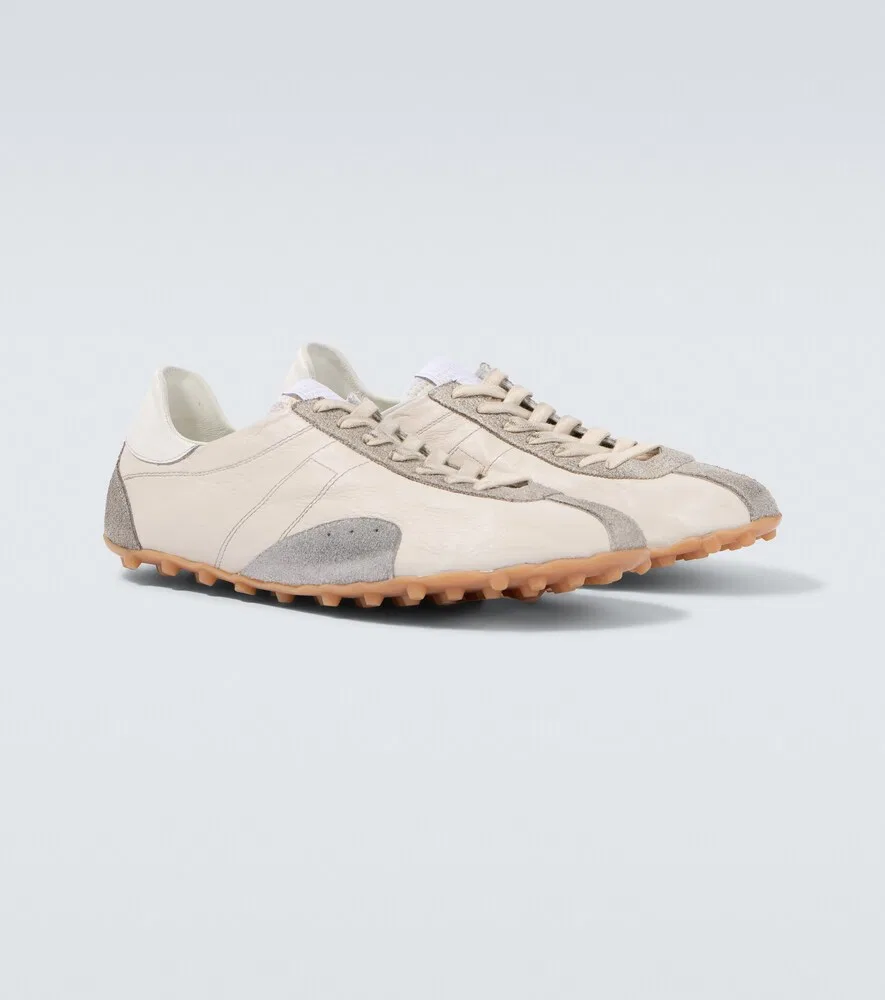 Кроссовки Sprinters с замшевой отделкой из кожи Maison Margiela, белый
