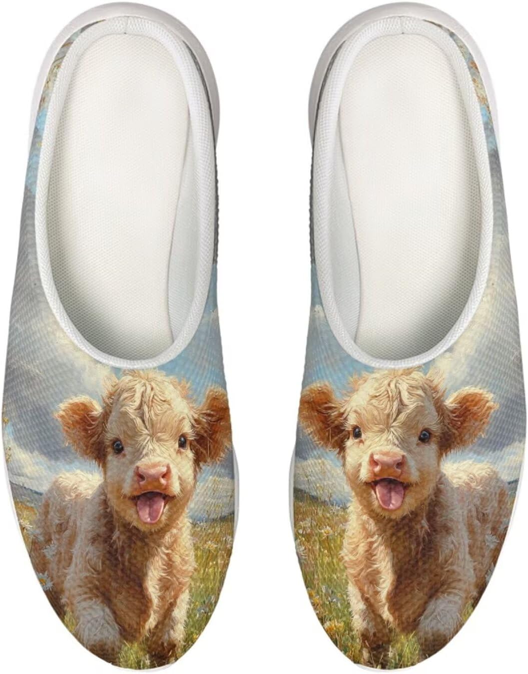 

Садовые сабо Forchrinse Colorful Butterfly унисекс для взрослых, для мужчин и женщин, тапочки-мюли для прогулок, удобные тапочки, пляжные сандалии, легкие, Highland Cow