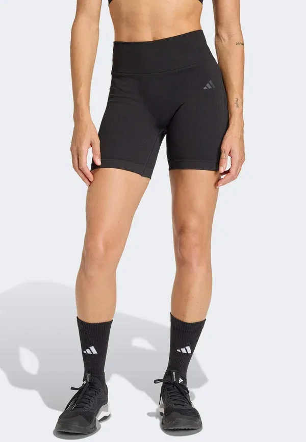 Леггинсы для тренировок Adidas Performance Workout essentials knit scrunch 5 inch, черный