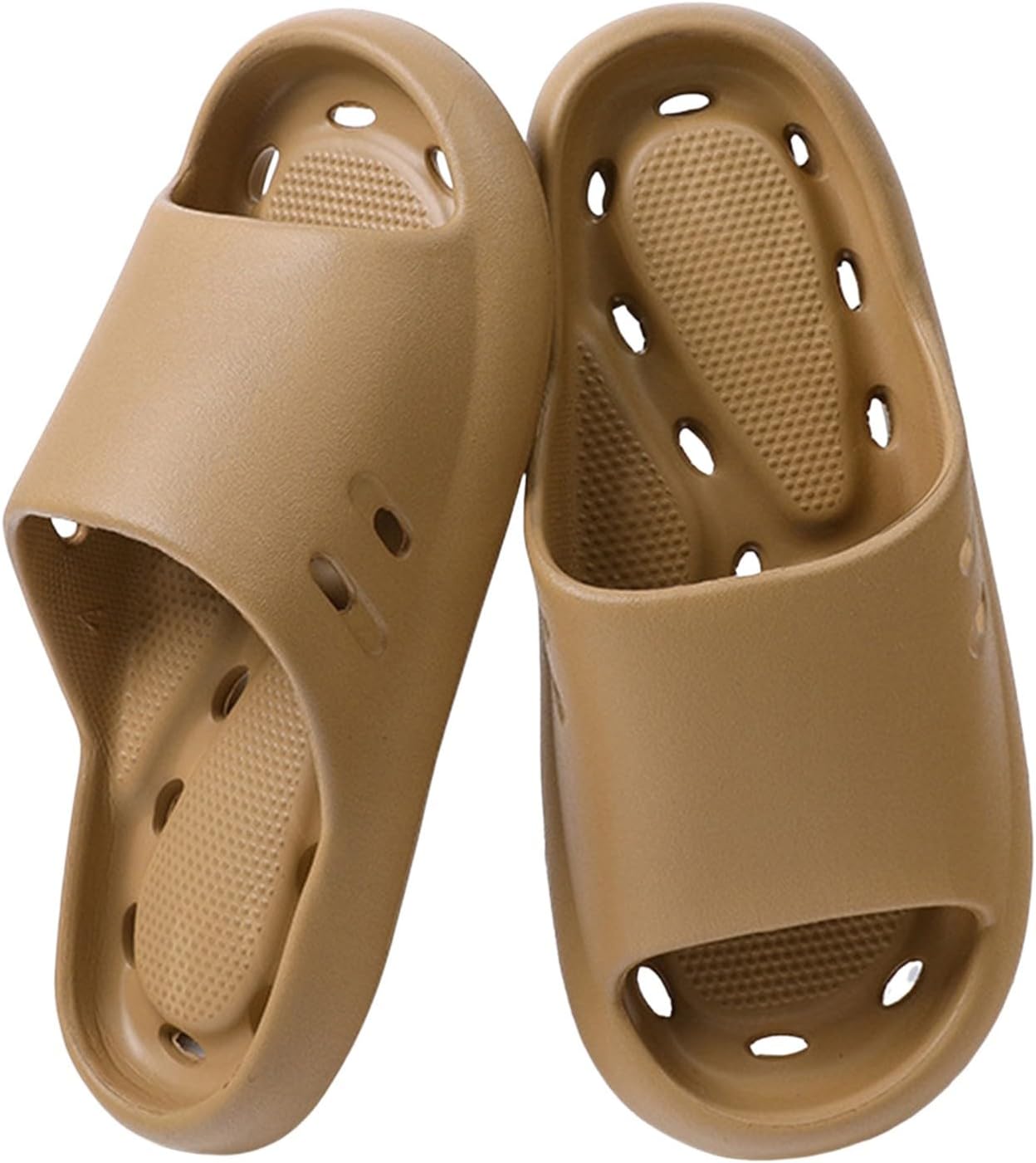 

Душевые шлепанцы для женщин и мужчин, массажные шлепанцы для бассейна, мягкие амортизирующие, противоскользящие тапочки, удобные тапочки для ванной Generic, коричневый