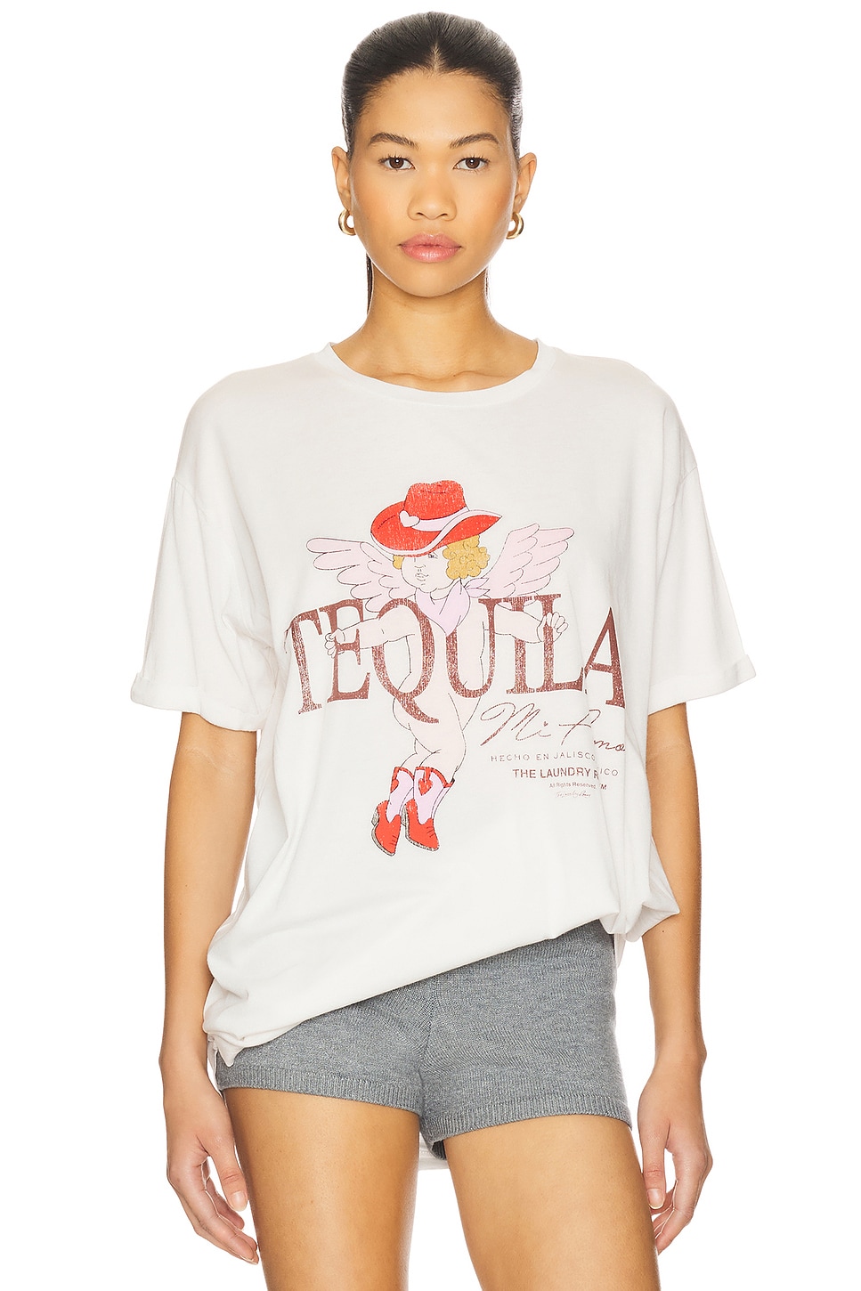 

Футболка оверсайз Tequila mi amor The Laundry Room, bone