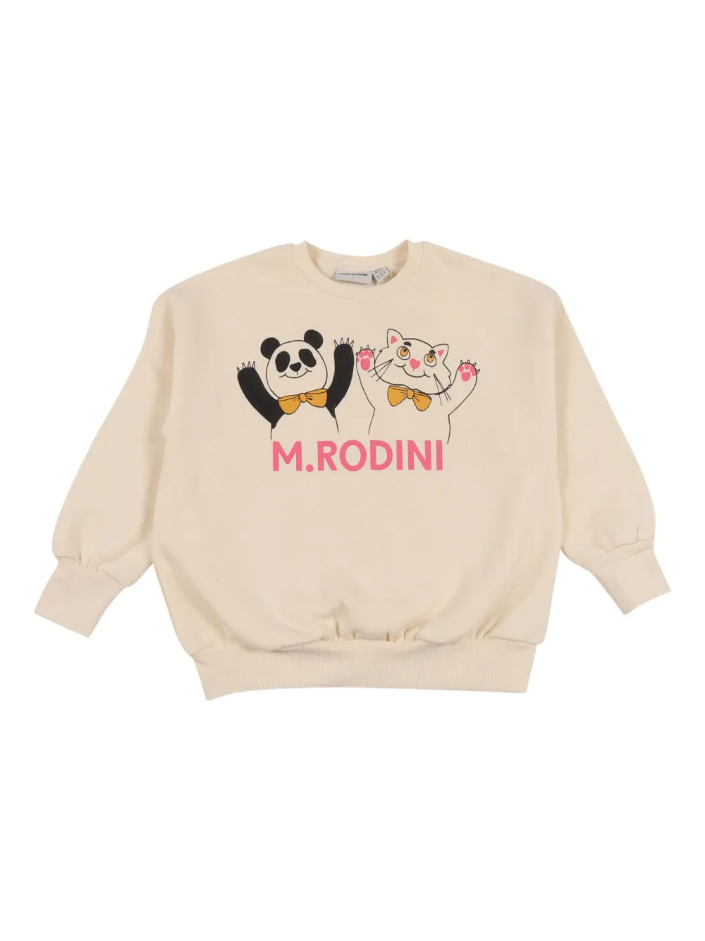

Свитшот с графическим изображением животного Mini Rodini, розовый
