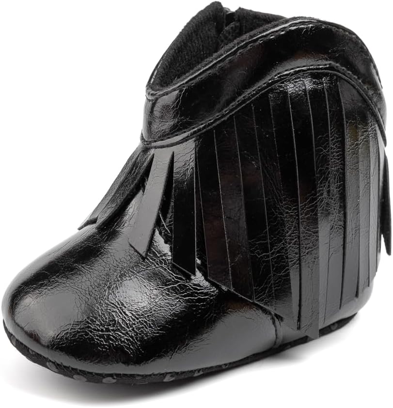 

Детские универсальные теплые ботинки с меховой подкладкой, мягкие, зимние для малышей, с нескользящей резиновой подошвой, зимние пинетки для малышей Zoolar, C7/Mirror Black