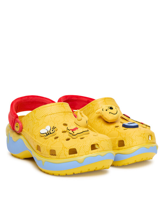 Пантолеты Disney Winnie The Pooh Classic Platform Clog 211092 Crocs, жёлтый — фото 2