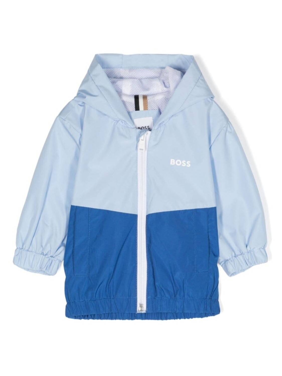 

BOSS Kidswear непромокаемая куртка в стиле колор-блок, синий
