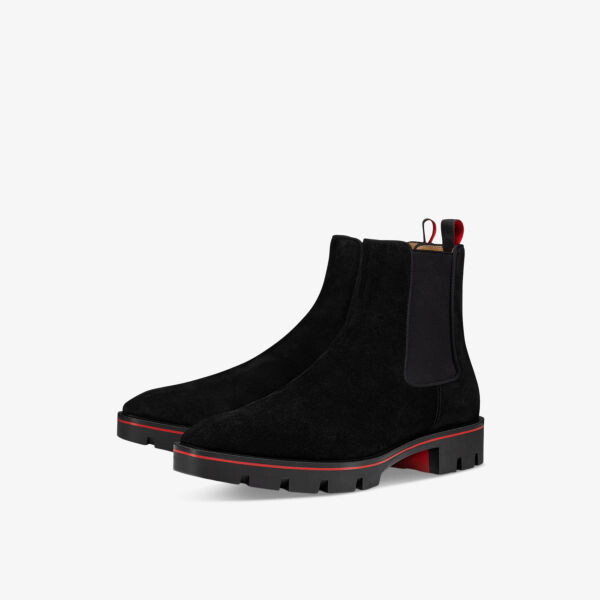 Alpinosol замшевые ботильоны с контрастной отделкой Christian Louboutin, черный — фото 2