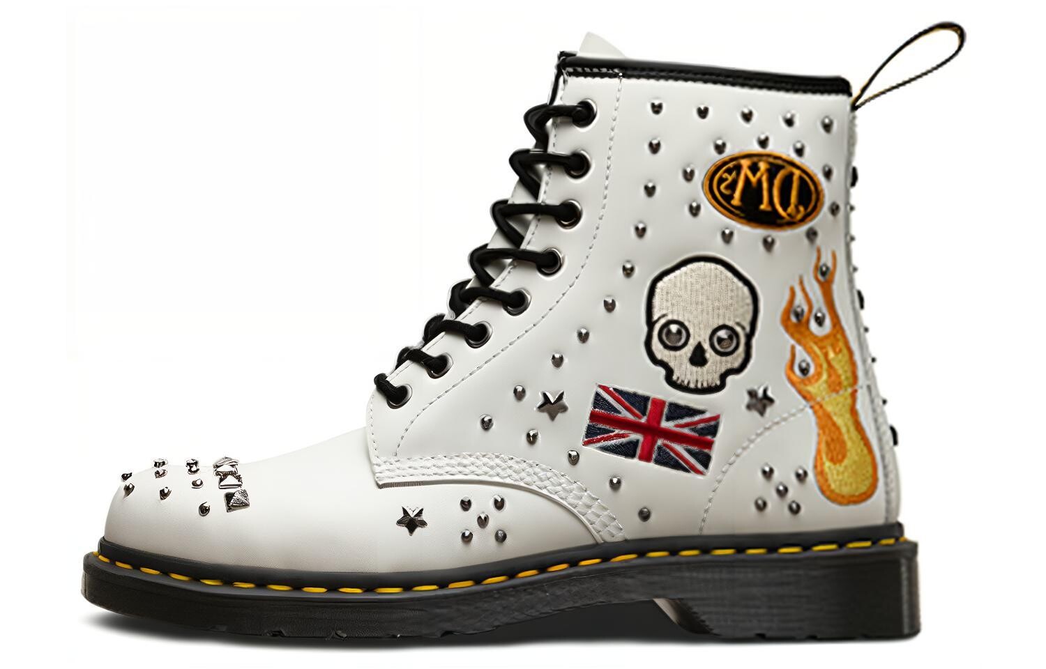 Ботинки Dr.Martens 1460 Classic 8 High Top Martin Boots Unisex White