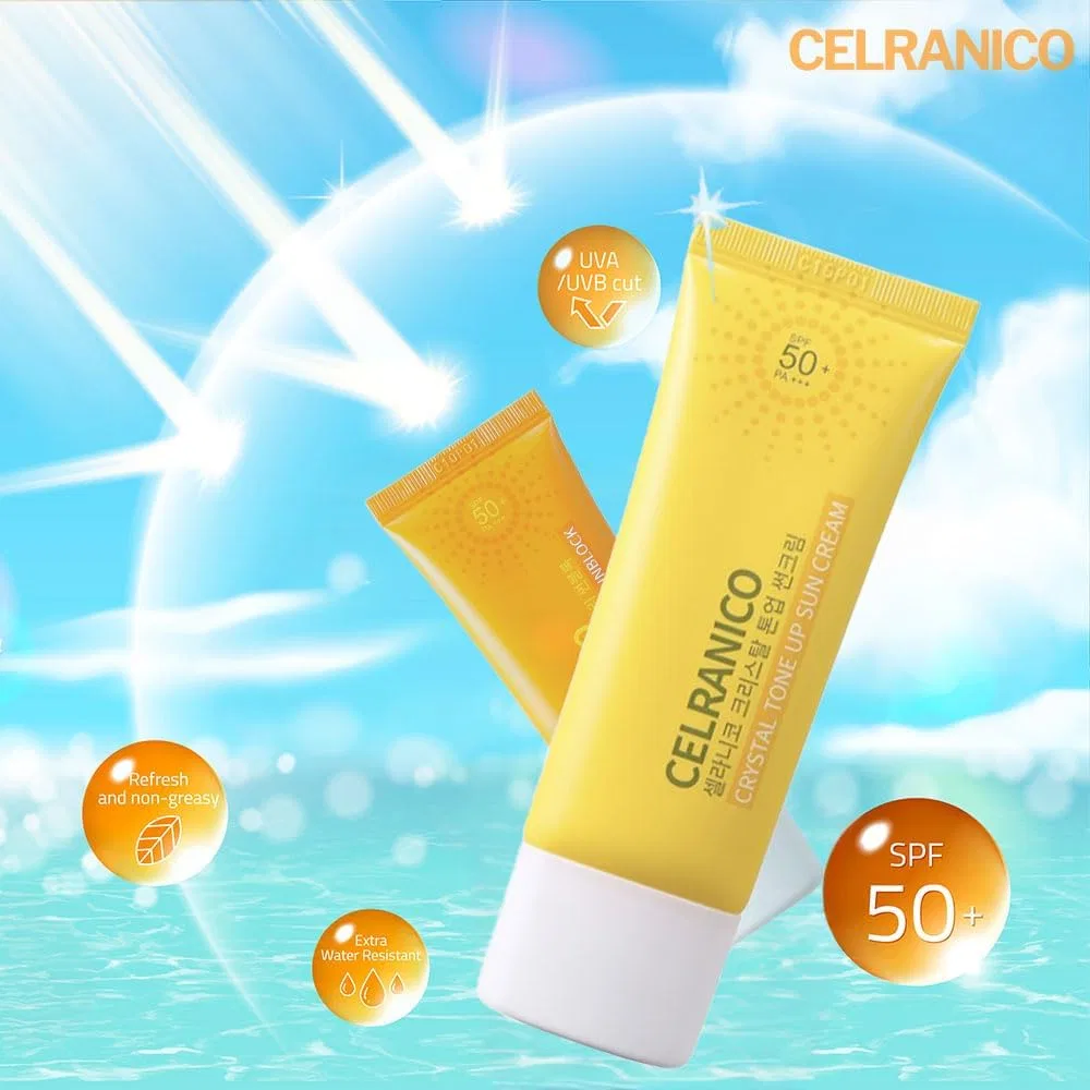 Солнцезащитный крем SPF 50+ PA++++ Celranico Crystal Tone Up 40 мл — фото 3