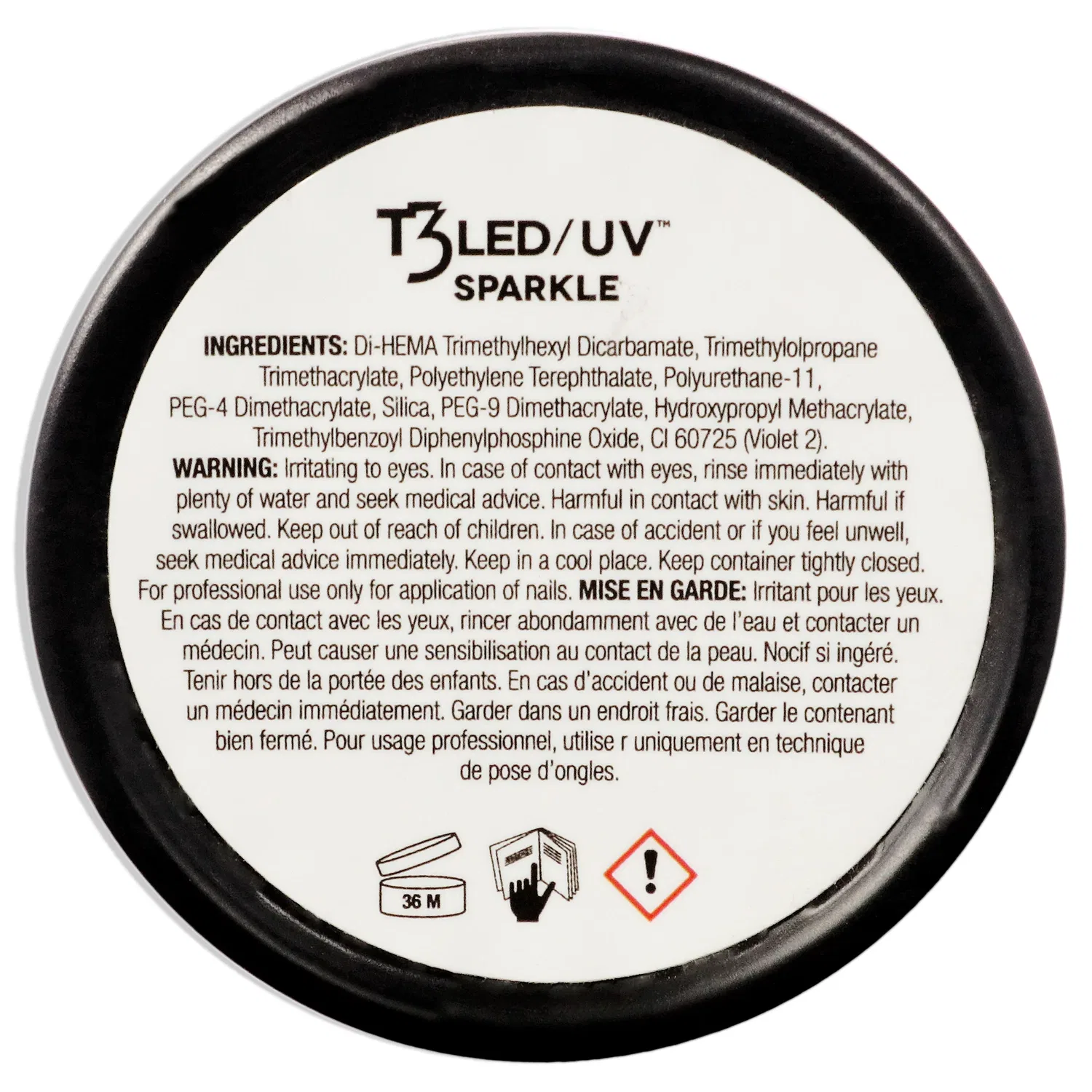 Гель для ногтей T3 Cool Cure Versatility Gel - Kekes Glitter от Cuccio Pro для женщин - 28 г, красный — фото 2