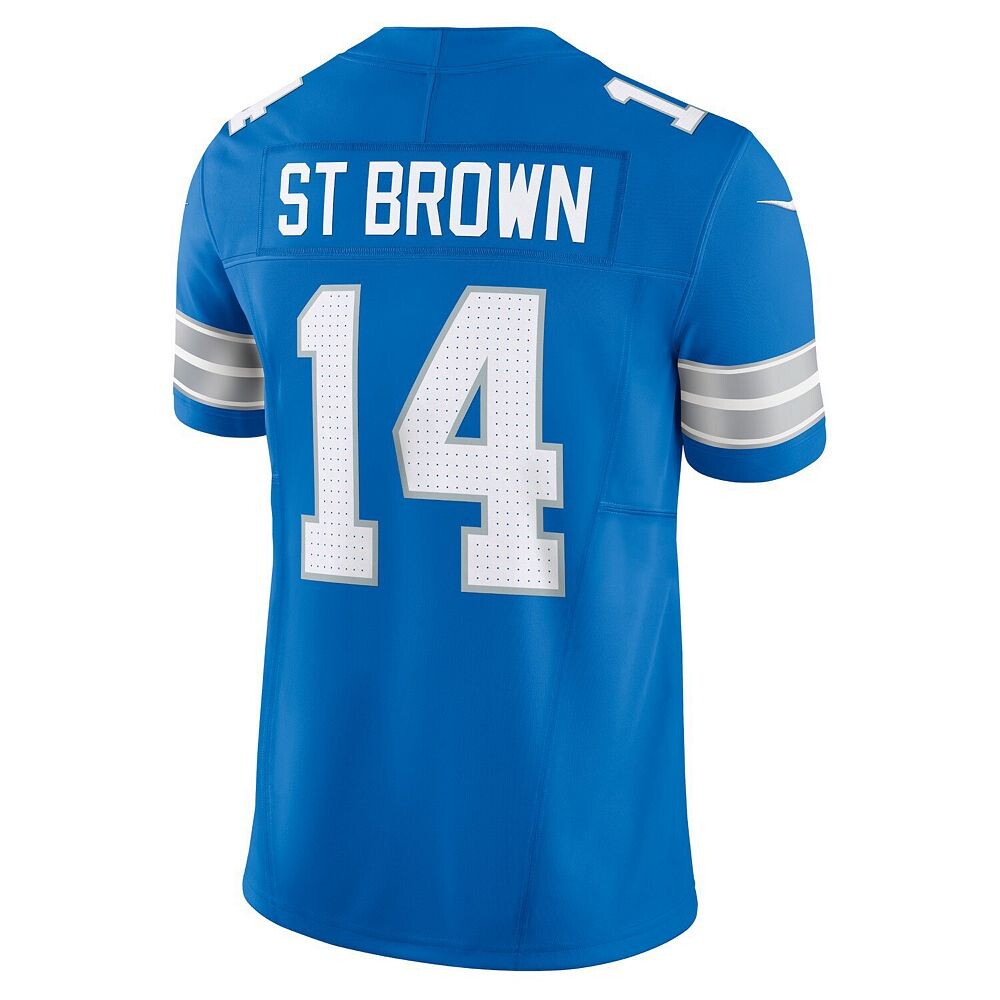 Мужские кроссовки Nike Amon-Ra St. Brown Blue Detroit Lions Vapor F. Ограниченный Джерси, цвет Lns Blue — фото 4