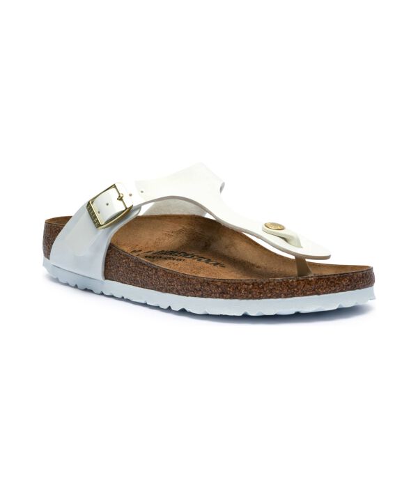 Сандалии женские Birkenstock с добавлением кожи, белый