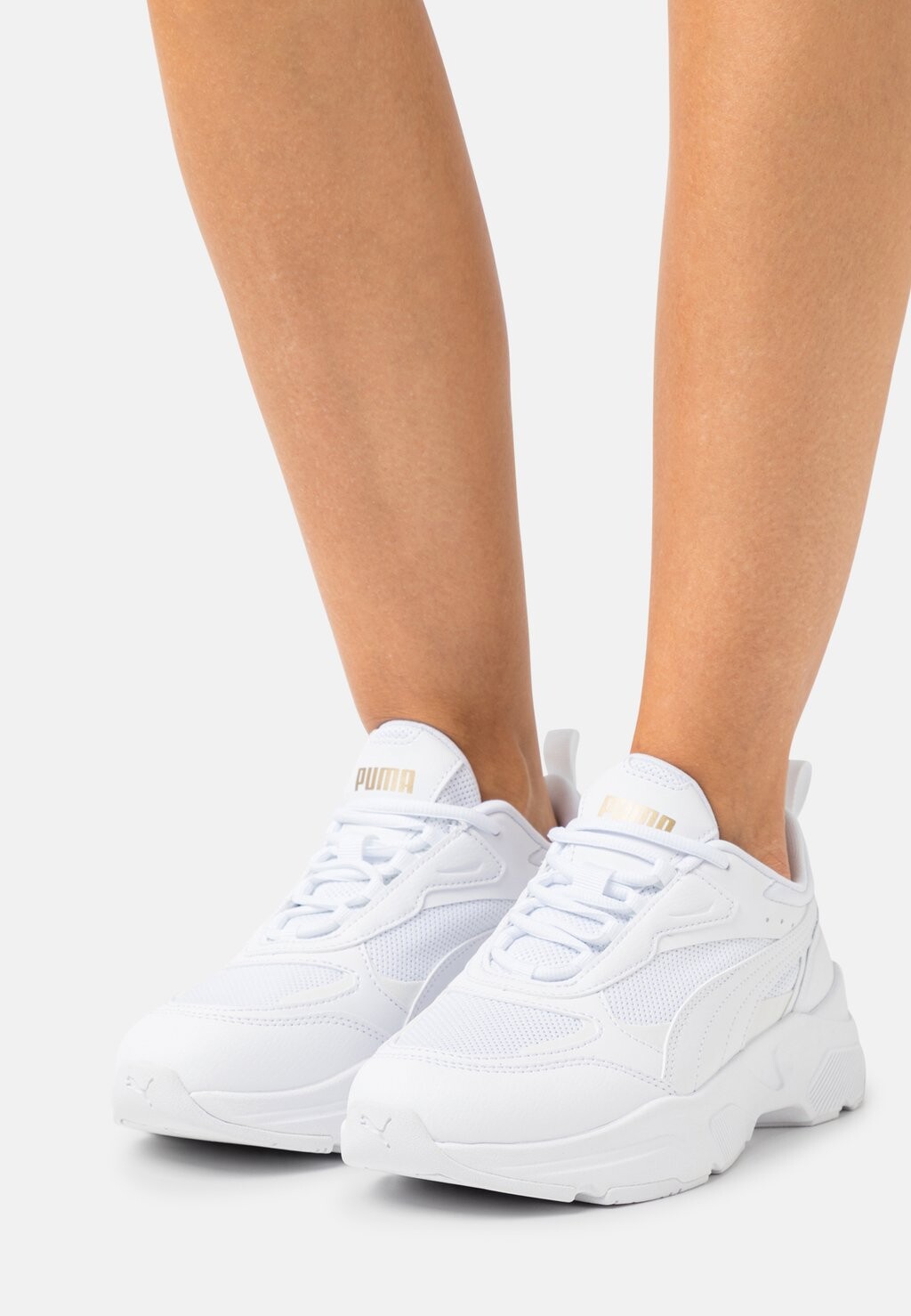 

Кроссовки Puma Cassia, белый / золотой