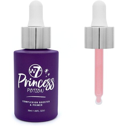

Princess Potion Face Primer Drops Фиолетовая основа под макияж для безупречной яркой кожи - веганская W7