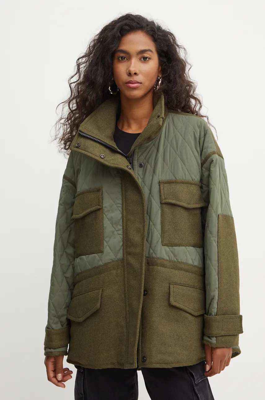 

Куртка из смесовой шерсти Pinko, зеленый