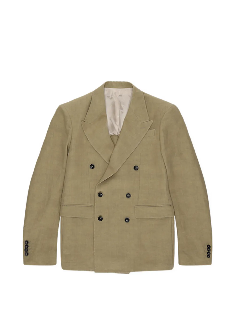 

Двубортный пиджак с клапанами Fortela, бежевый