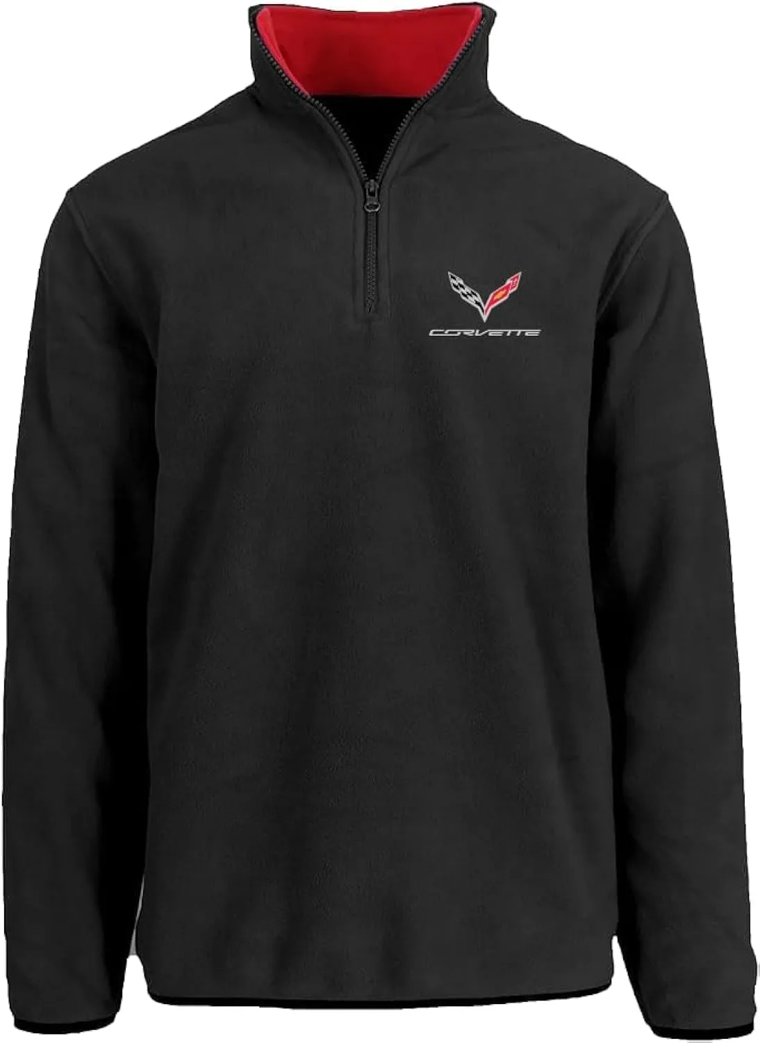 

JH Design Мужская флисовая толстовка Quarter Zip Chevy Corvette C7, 3 цвета JH DESIGN GROUP
