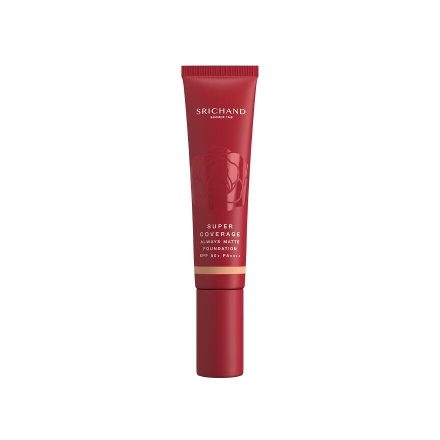

Srichand Тональный крем Super Coverage Always Matte Foundation SPF50+ PA++++ 30 мл. 140 Мед, Honey