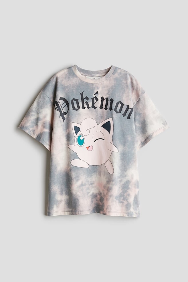 

Футболка оверсайз с принтом H&M, серый