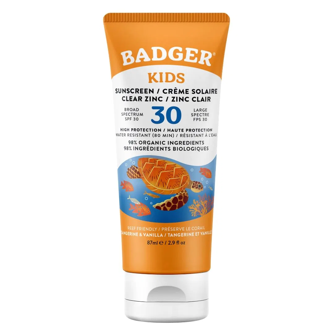 Детский солнцезащитный крем «Sunscr. Cream Kids, Clear Zinc» от Badger Badger