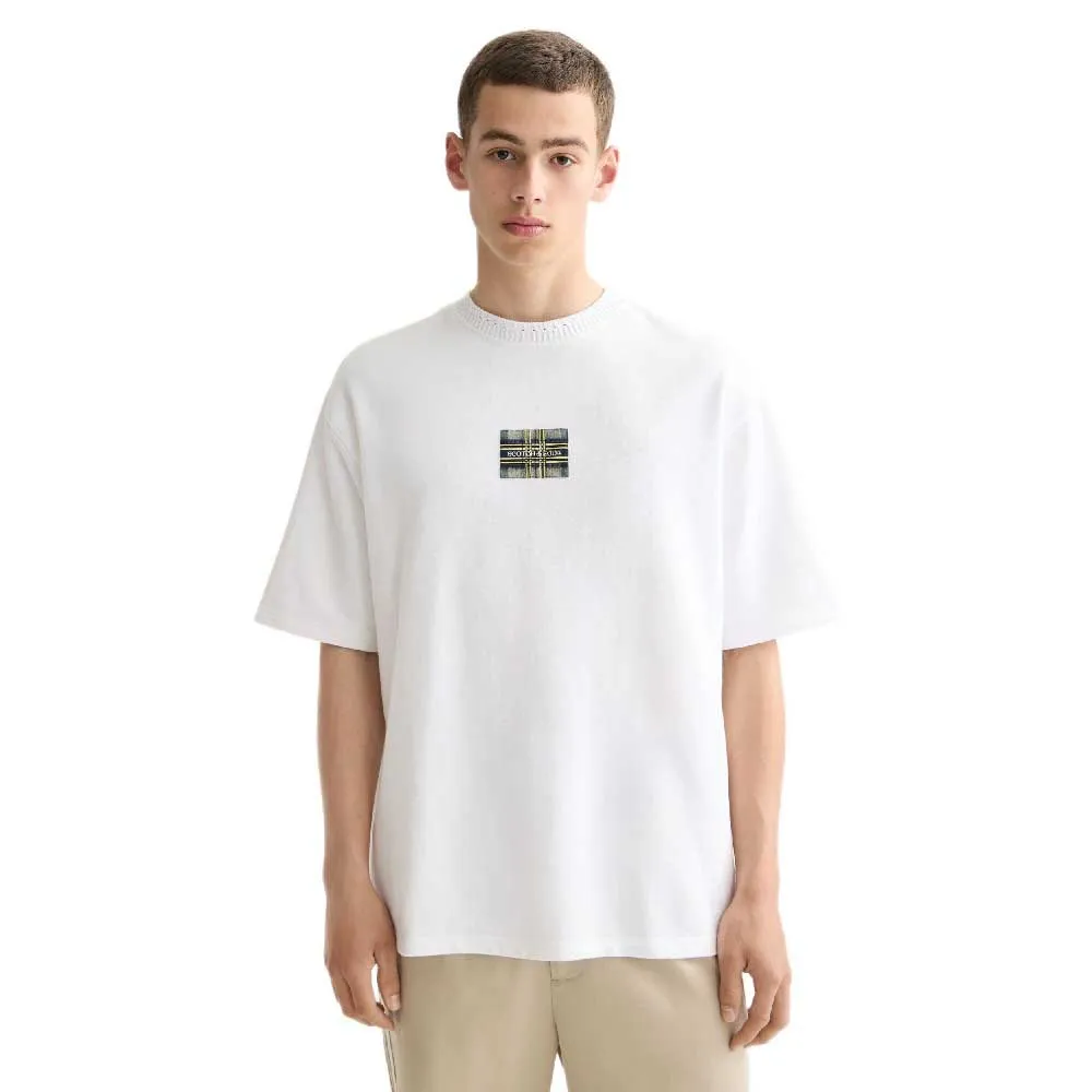 

Футболка с коротким рукавом Scotch & Soda Loose Fit Label, белый