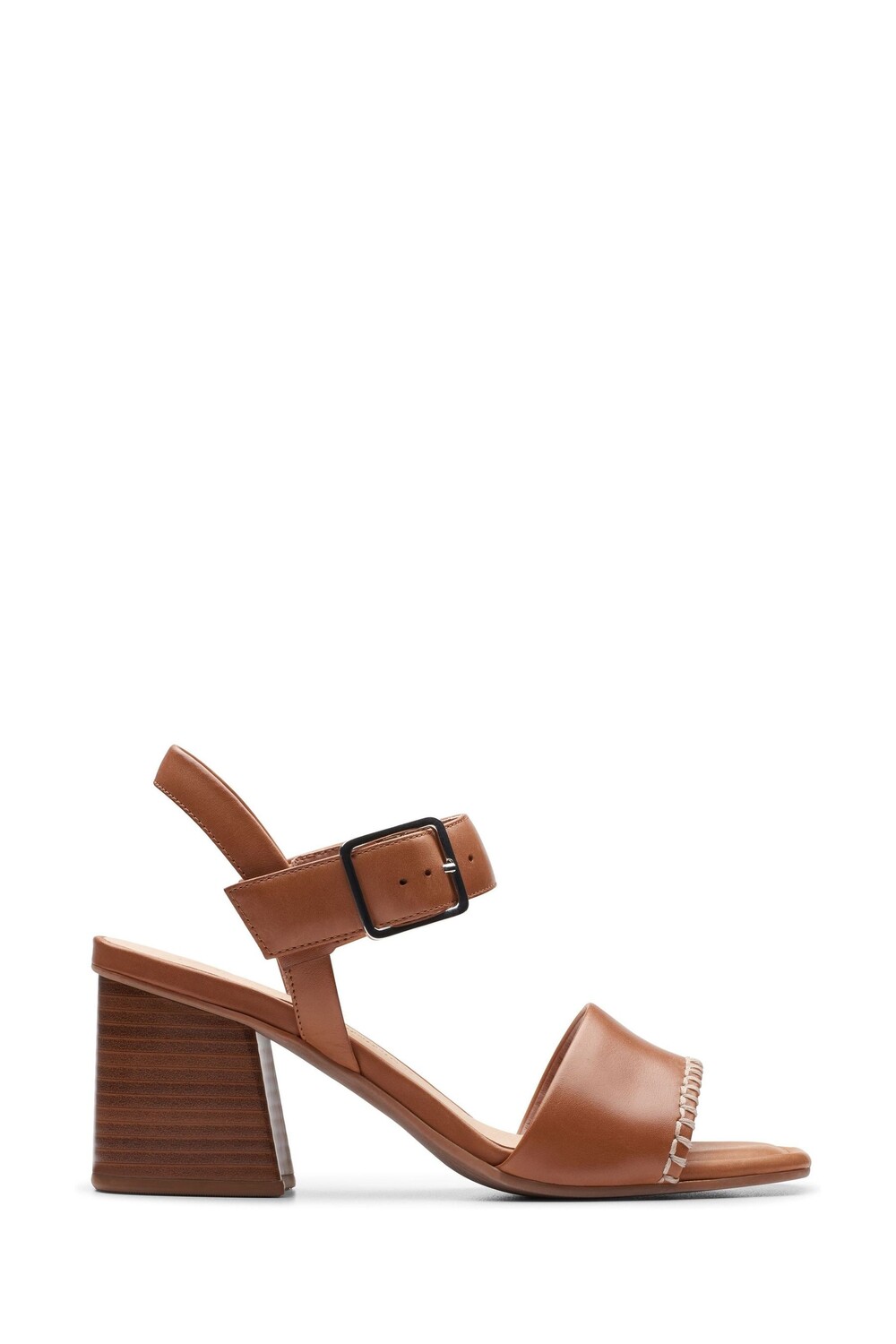 

Кожаные босоножки с пряжкой siara65 Clarks, коричневый