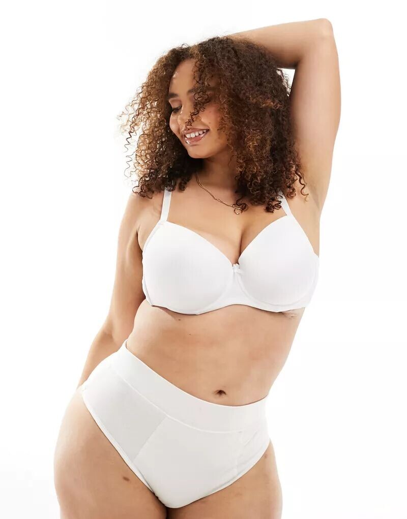 

Белый простой бюстгальтер-футболка Ivory Rose Curve Ivory Rose Lingerie