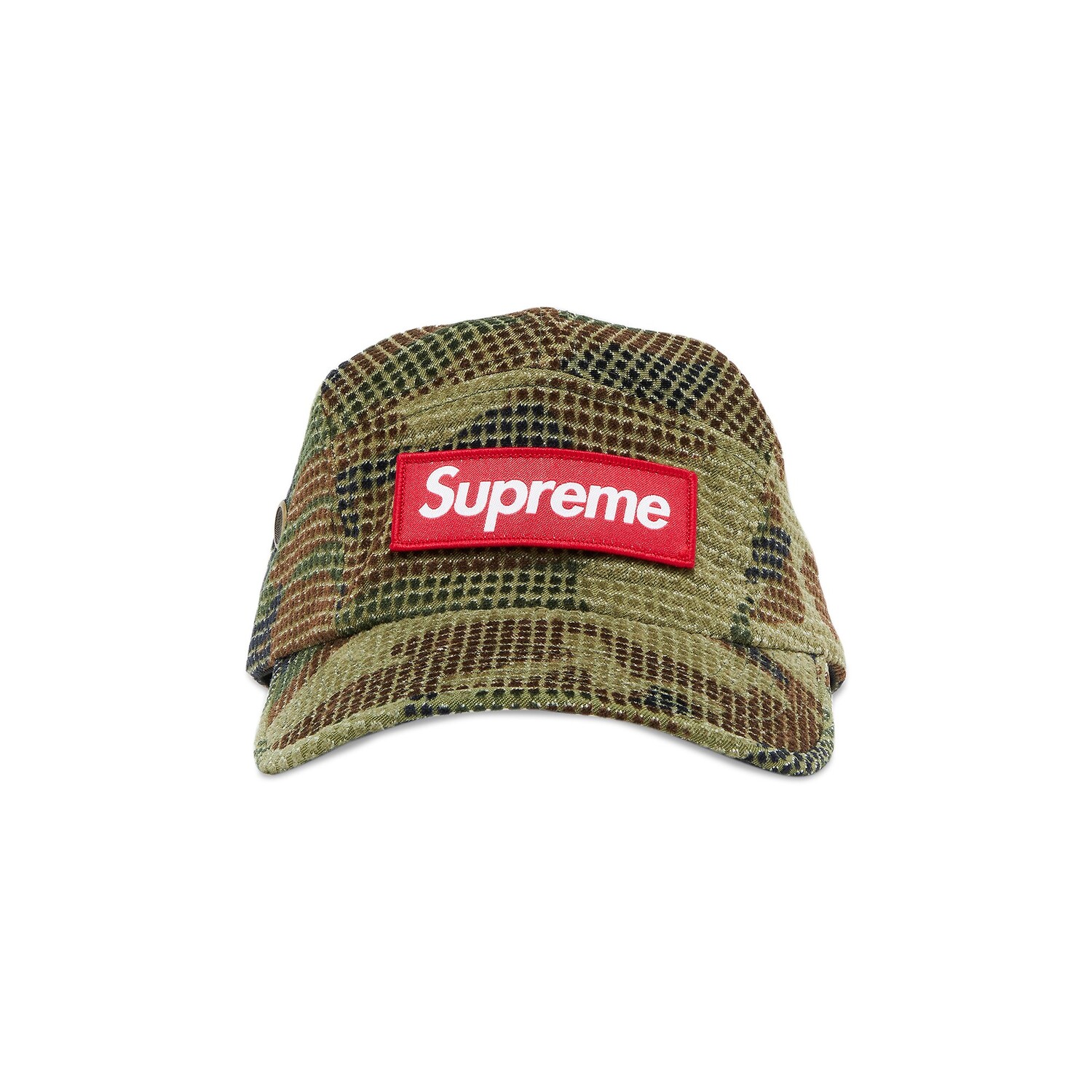 

Бархатная походная кепка Supreme Camo Grid Woodland Camo