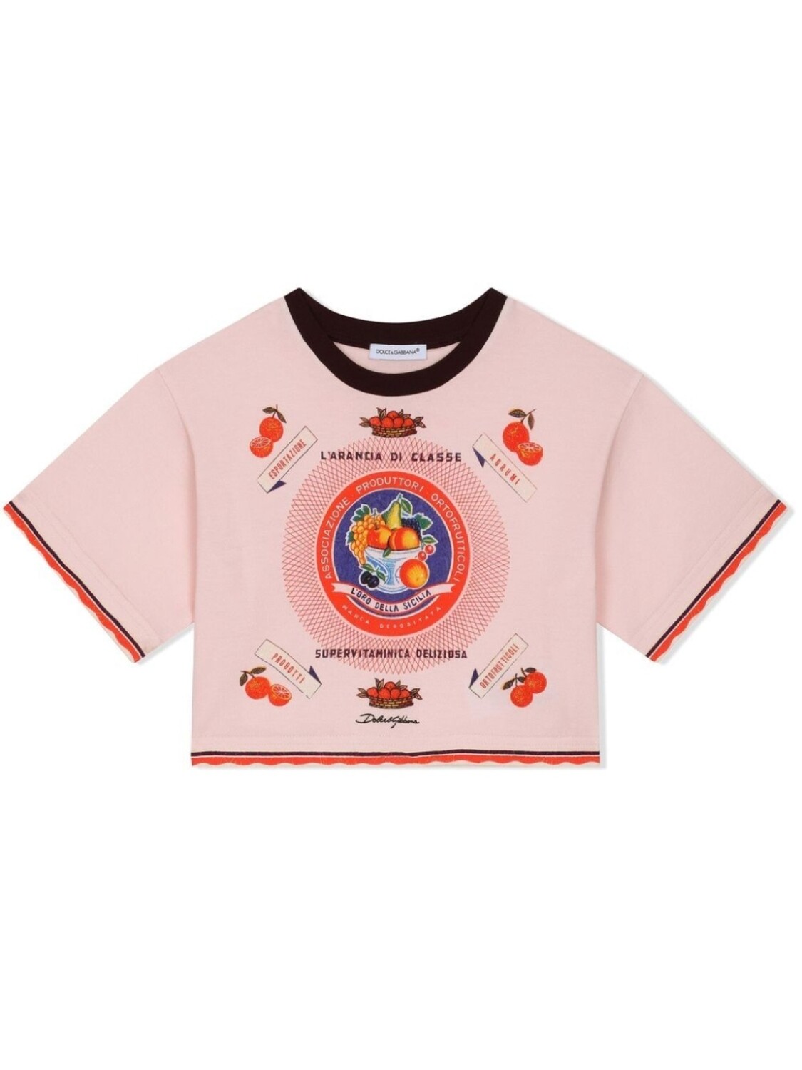 

Dolce & Gabbana Kids футболка с принтом, розовый
