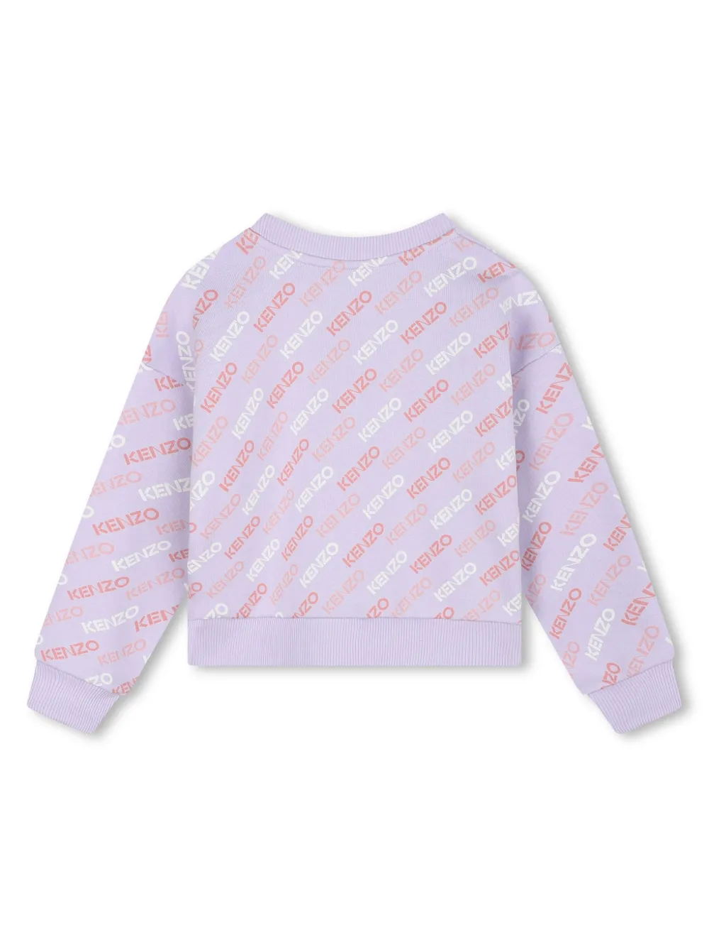 Толстовка с логотипом Kenzo Kids, фиолетовый — фото 2