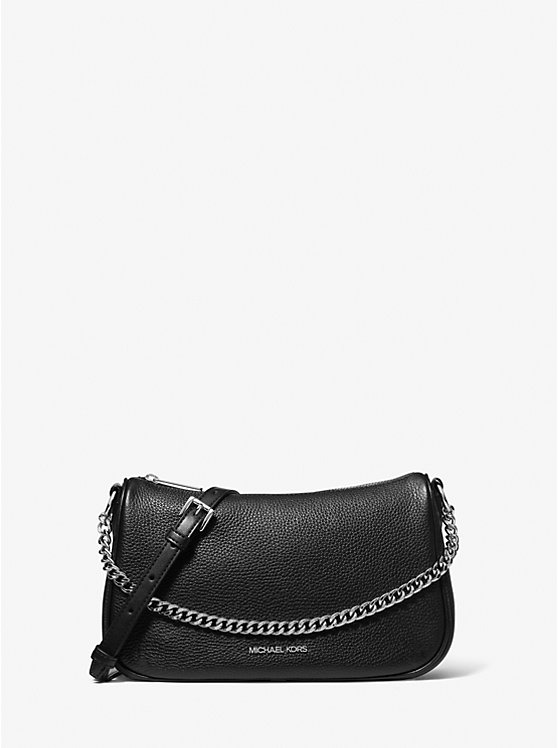 

Сумка через плечо Carmela среднего размера из шагреневой кожи Michael Kors, черный