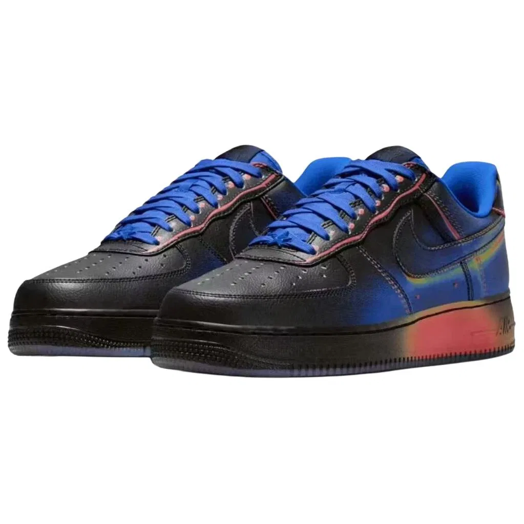 Кроссовки скейтбординг Nike Air Force 1 Low Black Blue — фото 4
