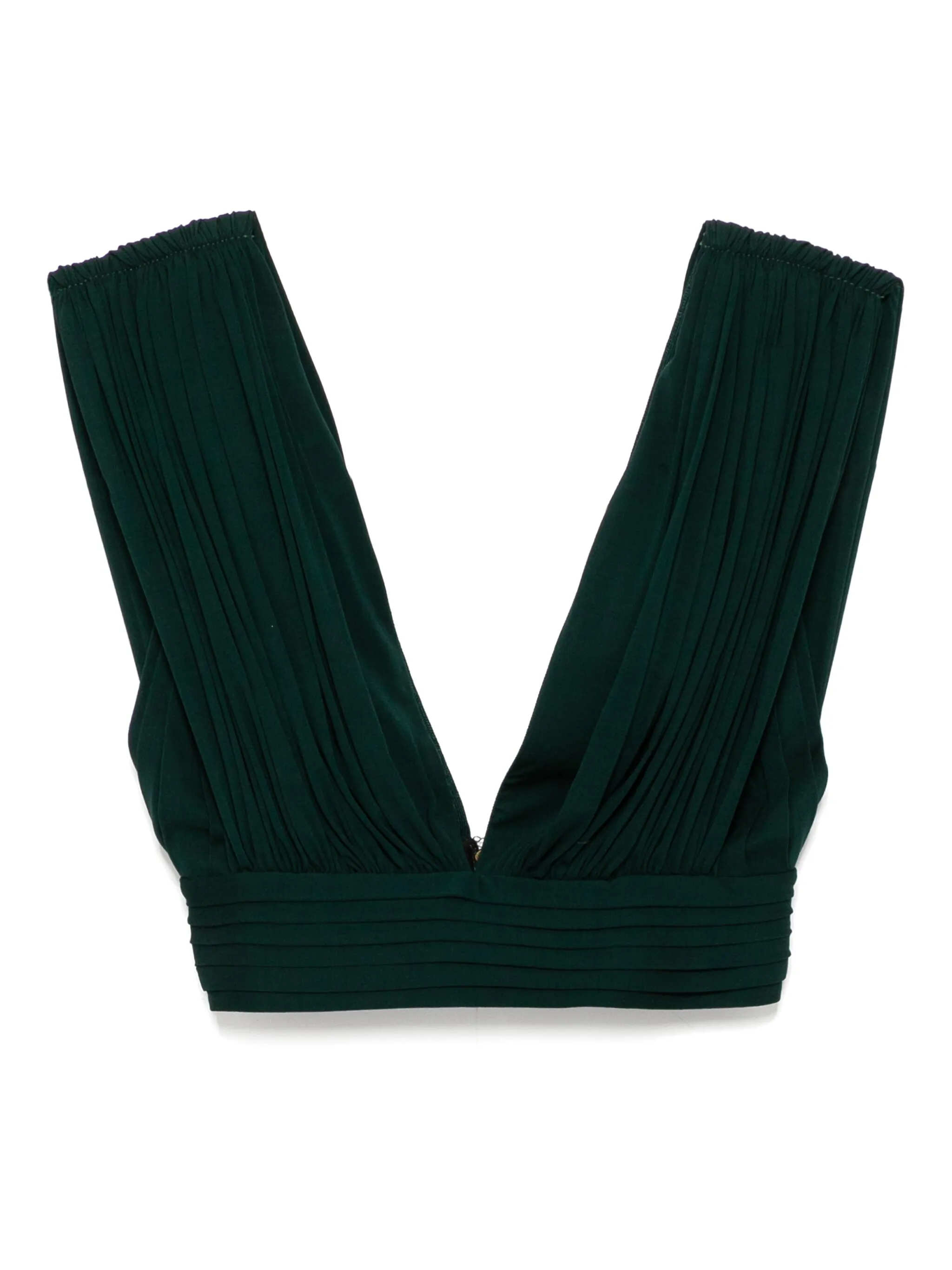 

Топ со сборками Herve L. Leroux, зеленый