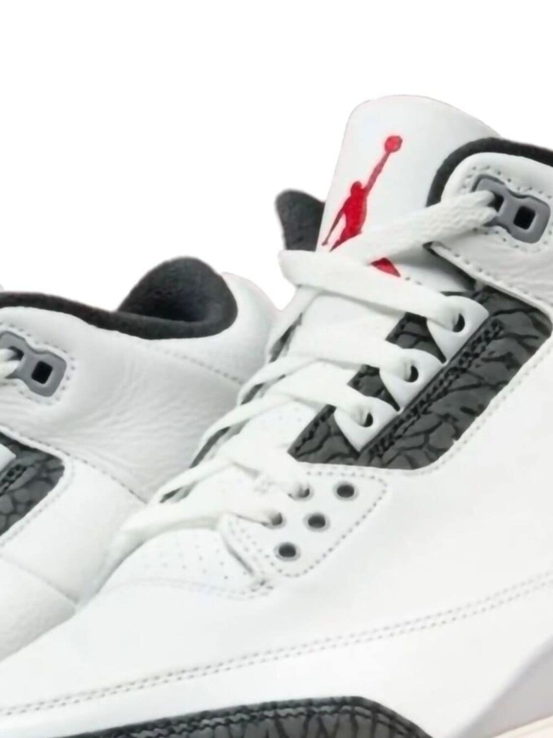 Jordan кроссовки Air 3 "Цементно-серые", белый — фото 2