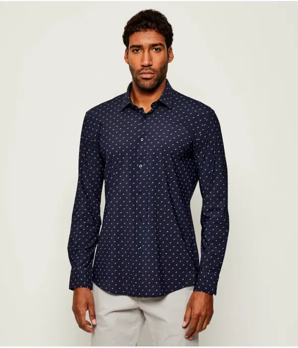 Футболка P-HANK-s-kent-C1 slim fit Boss, темно-синий — фото 3