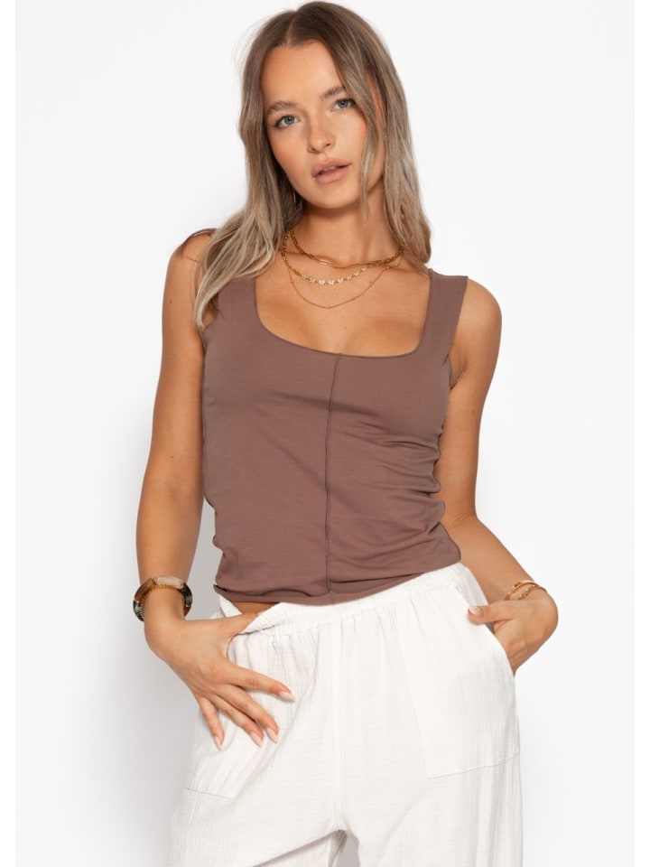 

Топ SASSYCLASSY, коричневый