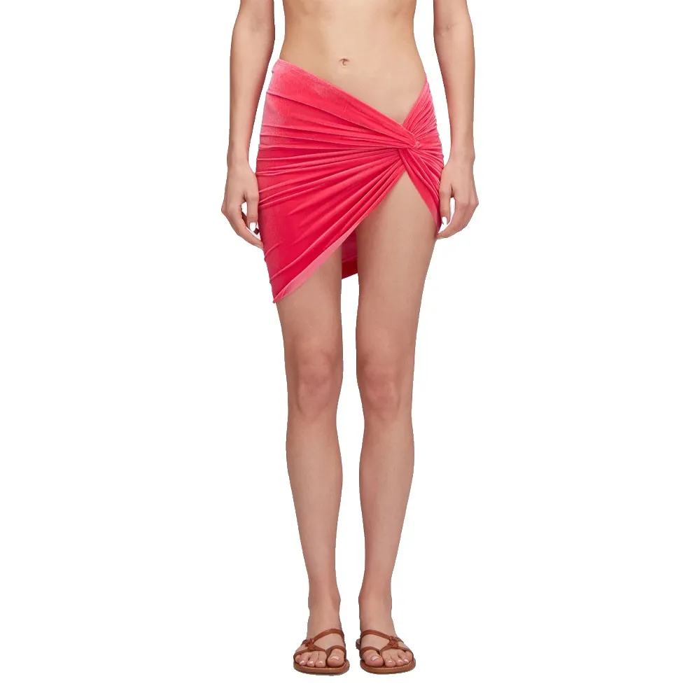 

Короткие шорты Sundek из легкого бархатного саронга, розовый