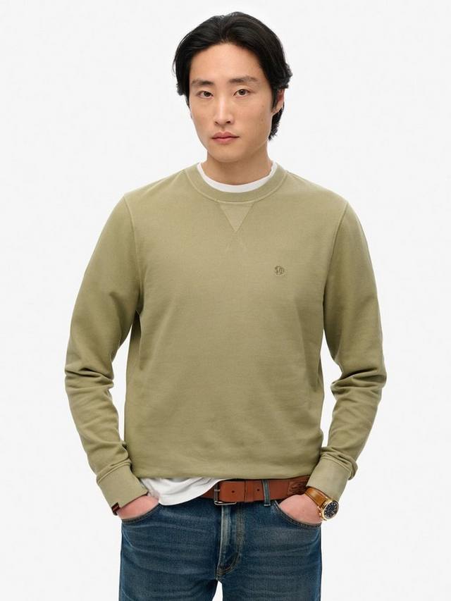 

Классический базовый свитшот Superdry, Light Khaki Green