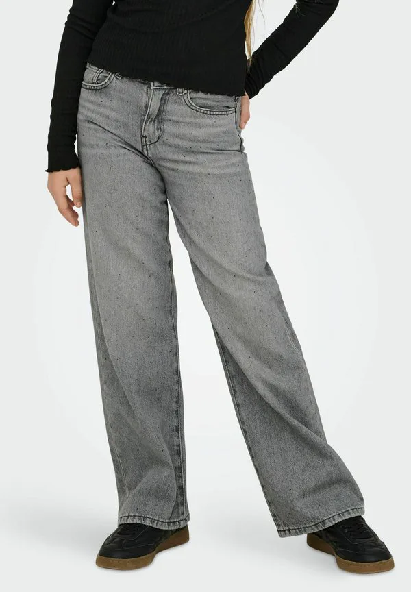 Джинсы mit weitem bein kogcobain weiter beinschnitt джинсы прямые джинсы Only Girls, Medium Grey Denim — фото 2